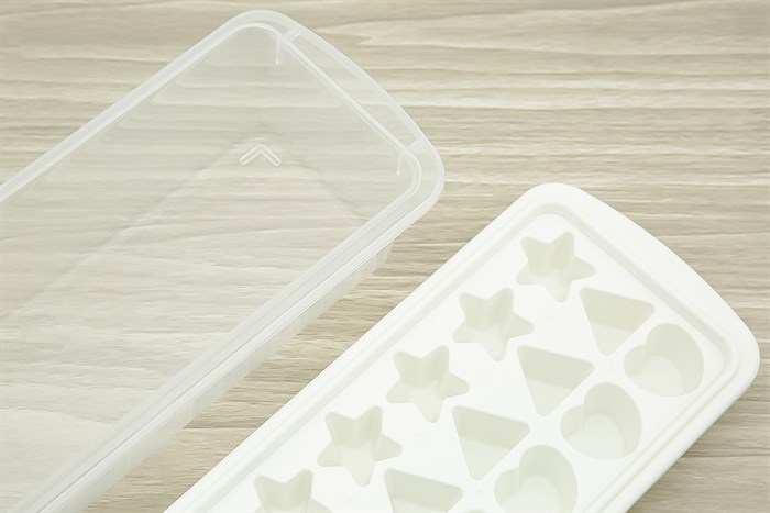 Hộp khay nhựa trữ đông Inochi Kari HIN.KHDA.21VI Màu Trắng ngà/Hồng nhạt/Xanh nhạt