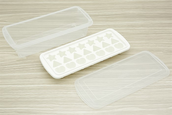 Hộp khay nhựa trữ đông Inochi Kari HIN.KHDA.21VI Màu Trắng ngà/Hồng nhạt/Xanh nhạt