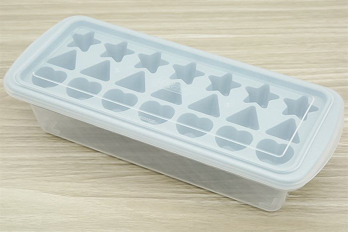 Hộp khay nhựa trữ đông Inochi Kari HIN.KHDA.21VI Màu Trắng ngà/Hồng nhạt/Xanh nhạt