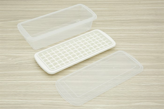 Hộp khay nhựa trữ đông Inochi Kari HIN.KHDA.84VI Màu Trắng ngà/Hồng nhạt/Xanh nhạt