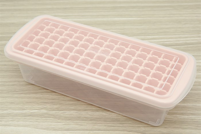 Hộp khay nhựa trữ đông Inochi Kari HIN.KHDA.84VI Màu Trắng ngà/Hồng nhạt/Xanh nhạt