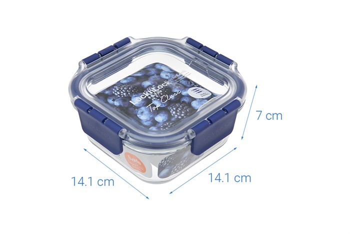 Hộp đựng thực phẩm thủy tinh 500 ml Lock&Lock LBG214BLU Màu Xanh Dương