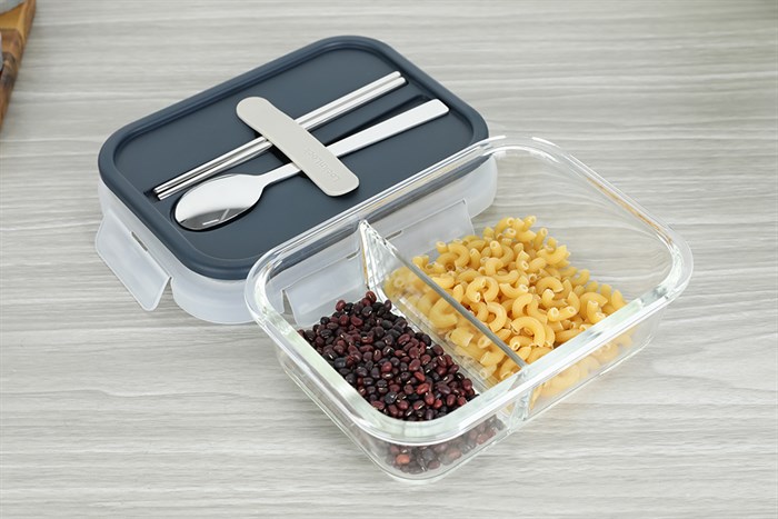 Hộp đựng cơm thủy tinh Lock&Lock LLG991CLNVY Màu Xanh Navy