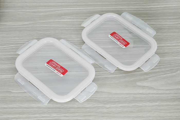 Bộ 2 hộp đựng thực phẩm thủy tinh Lock&Lock LLG428S2BLU Màu Xanh Dương