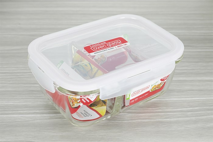 Bộ 2 hộp đựng thực phẩm thủy tinh Lock&Lock LLG428S2BLU Màu Xanh Dương