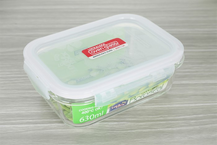 Bộ 2 hộp đựng thực phẩm thủy tinh Lock&Lock LLG428S2BLU Màu Xanh Dương