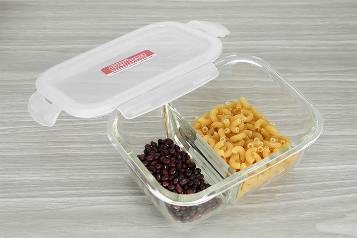 Bộ 2 hộp đựng thực phẩm thủy tinh Lock&Lock LLG428S2BLU Màu Xanh Dương