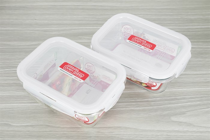 Bộ 2 hộp đựng thực phẩm thủy tinh Lock&Lock LLG429DS2NVY Màu Xanh Navy