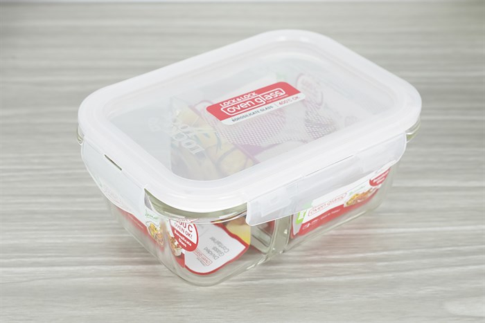 Bộ 2 hộp đựng thực phẩm thủy tinh Lock&Lock LLG429DS2NVY Màu Xanh Navy