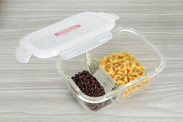 Bộ 2 hộp đựng thực phẩm thủy tinh Lock&Lock LLG429DS2NVY Màu Xanh Navy