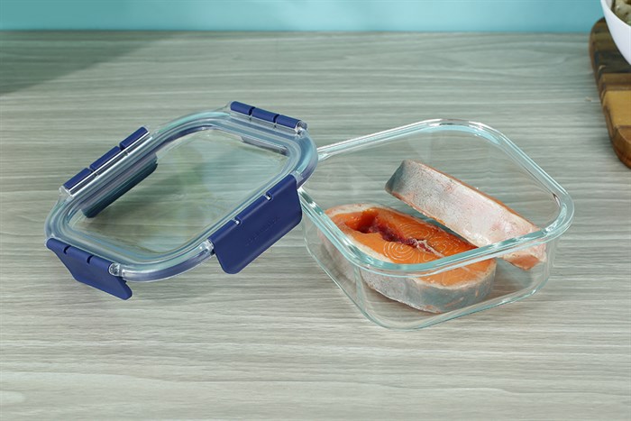 Hộp đựng thực phẩm thủy tinh Lock&Lock LBG224BLU Màu Xanh Dương