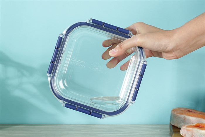 Hộp đựng thực phẩm thủy tinh Lock&Lock LBG224BLU Màu Xanh Dương