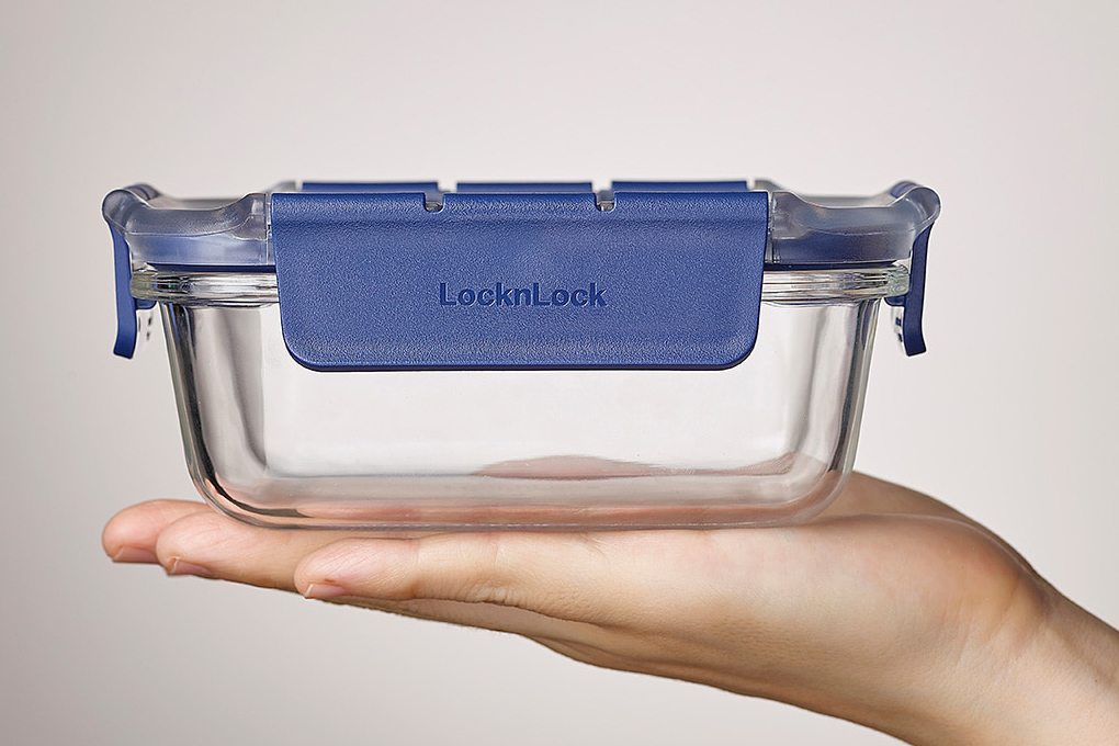 Hộp đựng thực phẩm thủy tinh Lock&Lock LBG428BLU Màu Xanh Dương