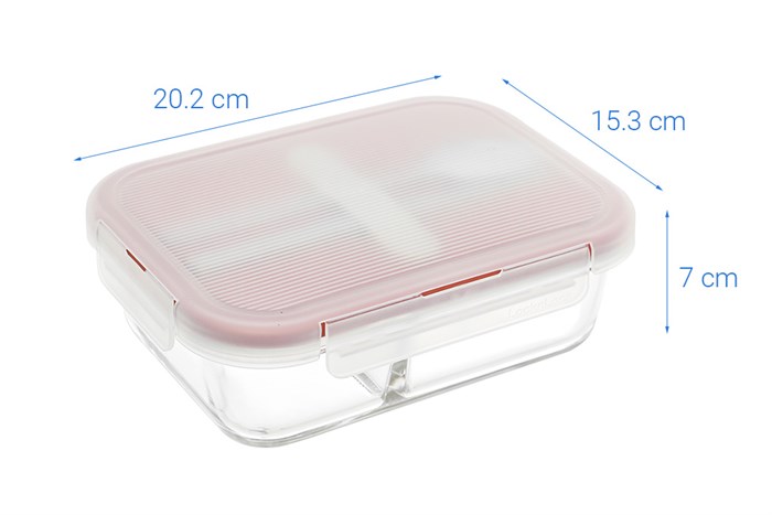 Hộp đựng cơm thủy tinh 930 ml Lock&Lock LLG991CLPIK Màu Hồng