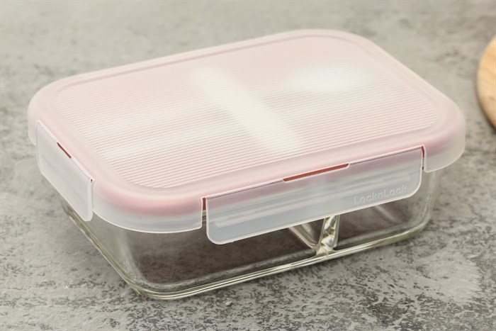 Hộp đựng cơm thủy tinh 930 ml Lock&Lock LLG991CLPIK Màu Hồng