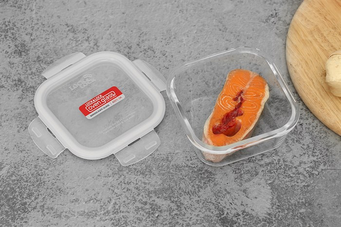 Bộ 5 hộp đựng thực phẩm thủy tinh Lock&Lock LLG445S5 Màu Trắng