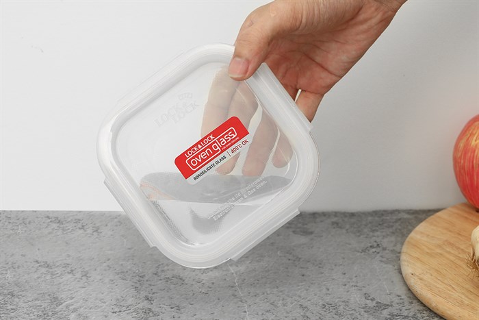 Bộ 5 hộp đựng thực phẩm thủy tinh Lock&Lock LLG445S5 Màu Trắng