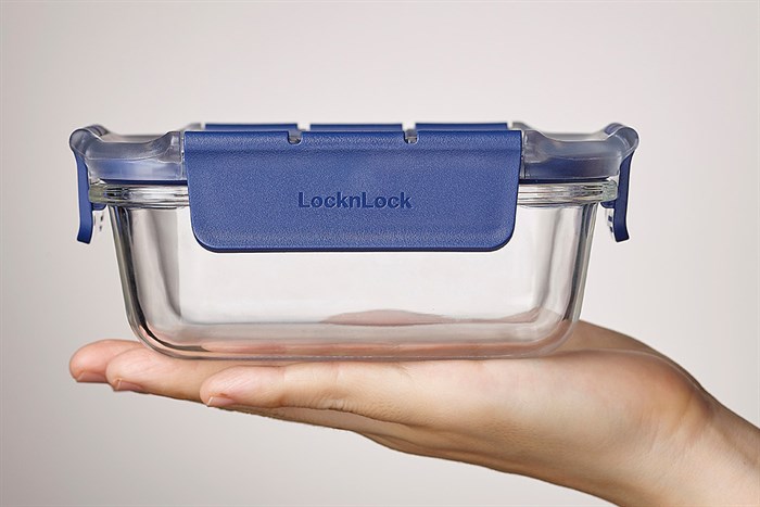 Hộp đựng thực phẩm thủy tinh Lock&Lock LBG445BLU Màu Xanh Dương