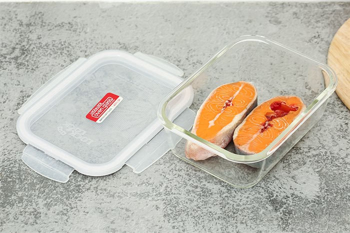 Bộ 3 hộp đựng thực phẩm thủy tinh Lock&Lock LLG429S3 Màu Trắng