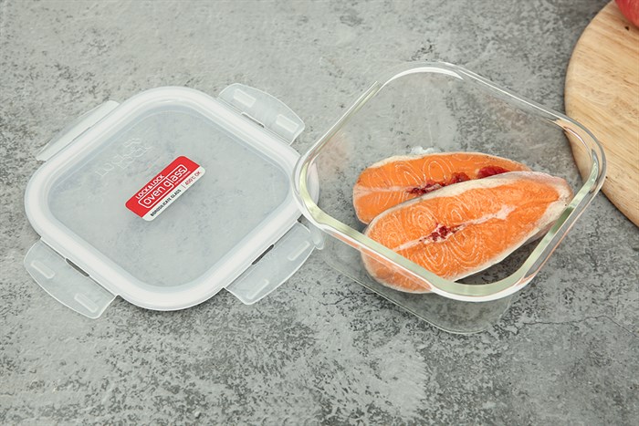 Bộ 6 hộp đựng thực phẩm thủy tinh Lock&Lock LLG225S6 Màu Trắng