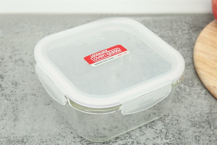 Bộ 6 hộp đựng thực phẩm thủy tinh Lock&Lock LLG225S6 Màu Trắng