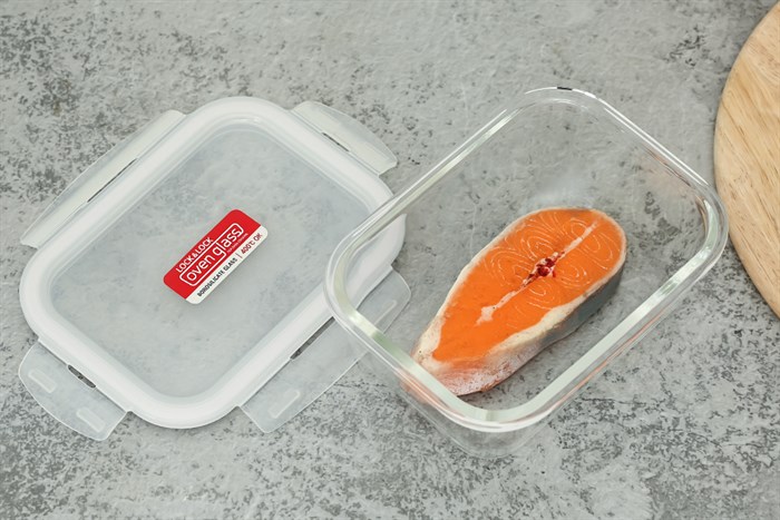 Bộ 4 hộp đựng thực phẩm thủy tinh Lock&Lock LLG423S4 Màu Trắng