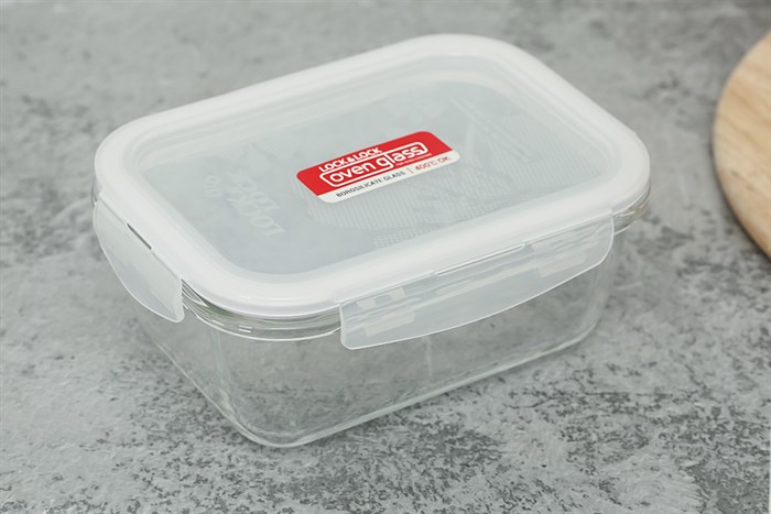 Bộ 4 hộp đựng thực phẩm thủy tinh Lock&Lock LLG423S4 Màu Trắng