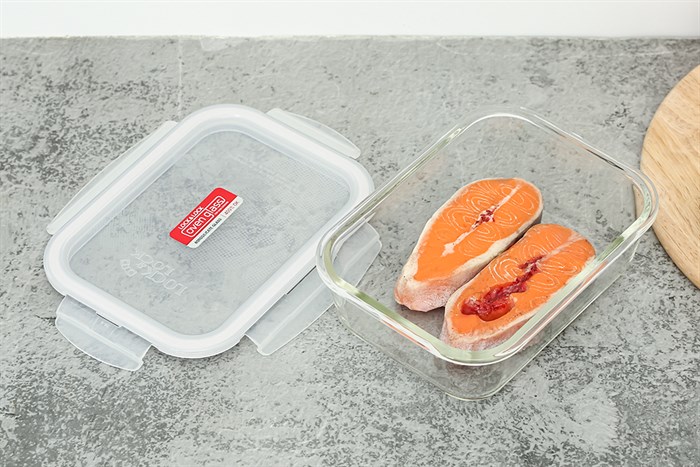 Bộ 3 hộp đựng thực phẩm thủy tinh Lock&Lock LLG422S03 Màu Trắng