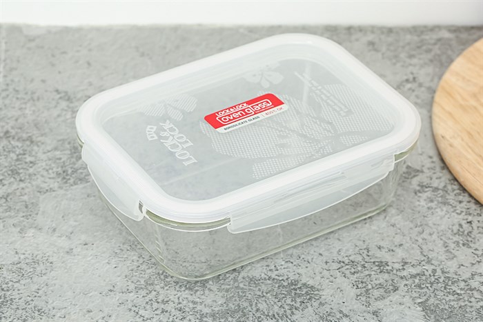 Bộ 3 hộp đựng thực phẩm thủy tinh Lock&Lock LLG422S03 Màu Trắng