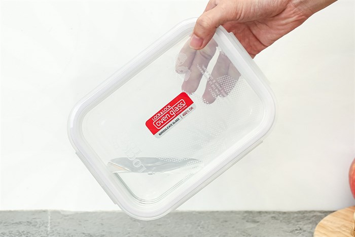 Bộ 3 hộp đựng thực phẩm thủy tinh Lock&Lock LLG422S03 Màu Trắng