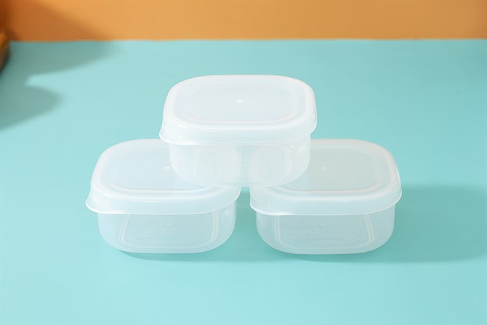 Bộ 3 hộp đựng thực phẩm nhựa 120 ml Nakaya K429 Màu Trắng