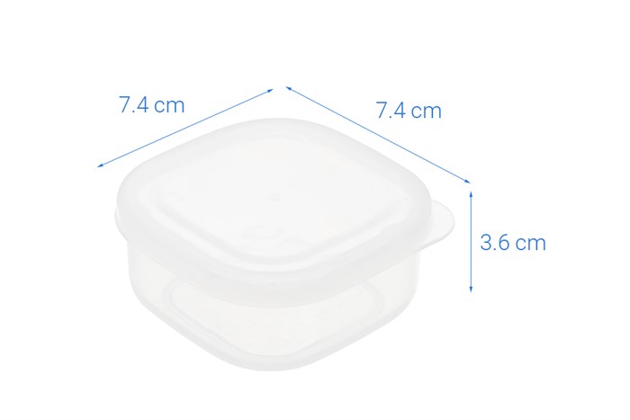 Bộ 3 hộp đựng thực phẩm nhựa 120 ml Nakaya K429 Màu Trắng