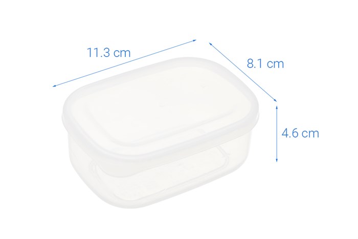 Bộ 2 hộp đựng thực phẩm nhựa 280 ml Nakaya K428 Màu Trắng