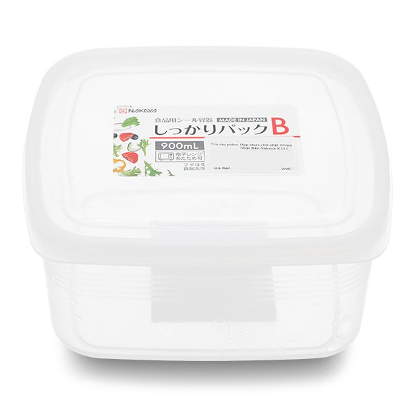 Hộp đựng thực phẩm nhựa 900 ml Nakaya K112