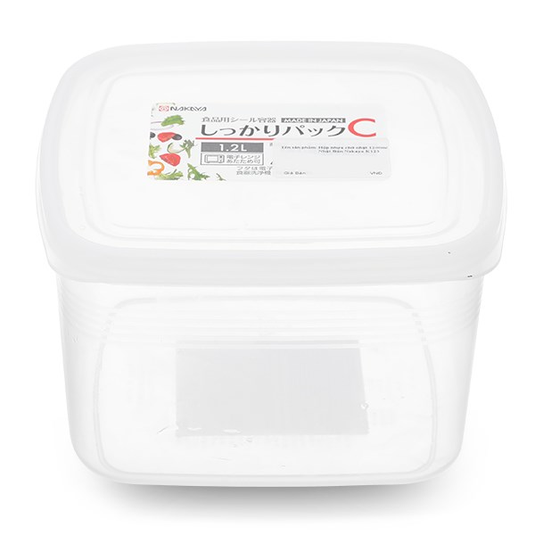Hộp đựng thực phẩm nhựa 1.2 lít Nakaya K123