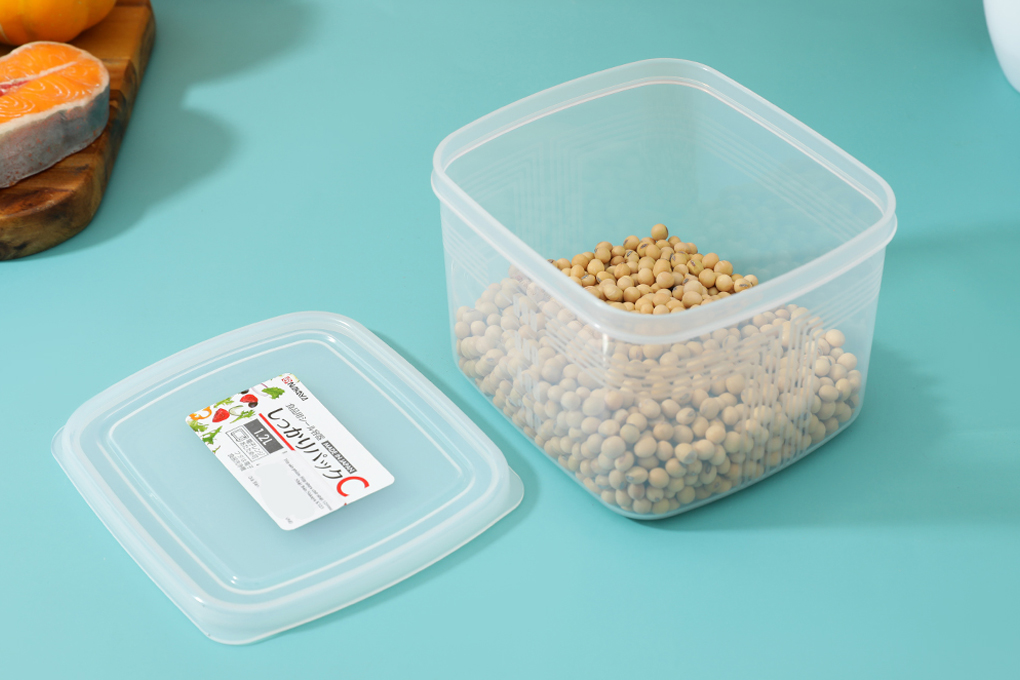 Hộp đựng thực phẩm nhựa 1.2 lít Nakaya K123 Màu Trắng