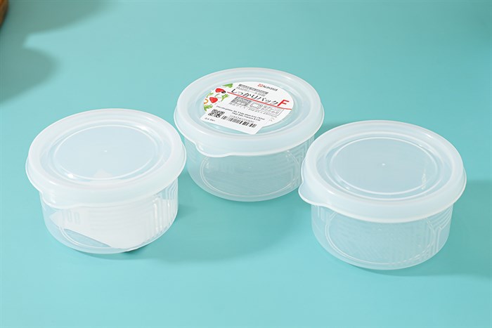 Bộ 3 hộp đựng thực phẩm nhựa 180 ml Nakaya K142 Màu Trắng