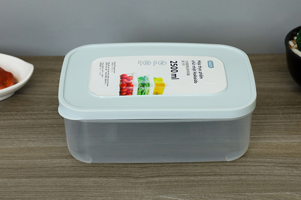Hộp đựng thực phẩm nhựa 2500 ml Inochi Hokkaido HIN.HOCN.2500ZZ1 Màu Xanh Bạc Hà