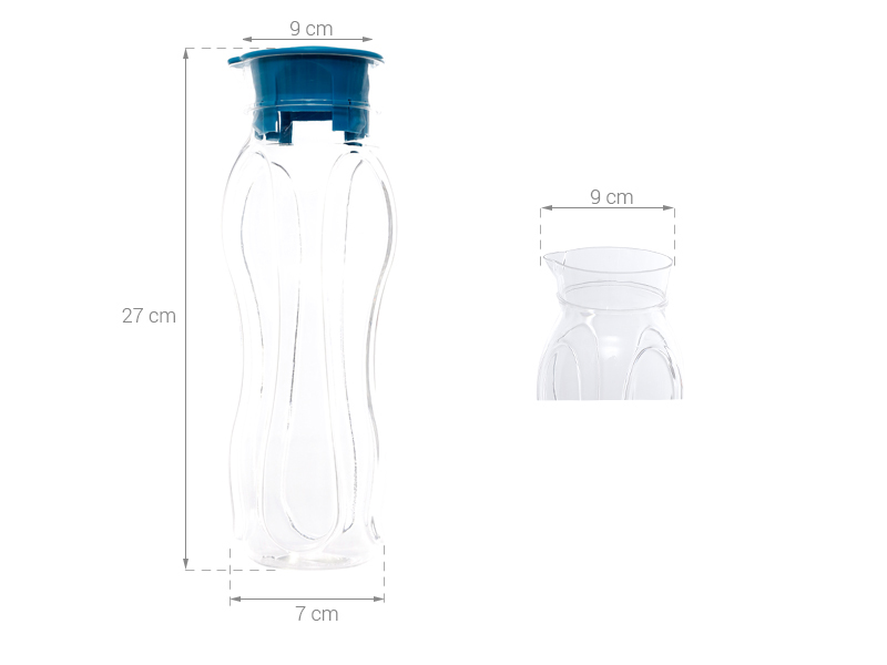 Bình đựng nước nhựa 1.05 lít Pioneer PNP3405 Màu Trắng