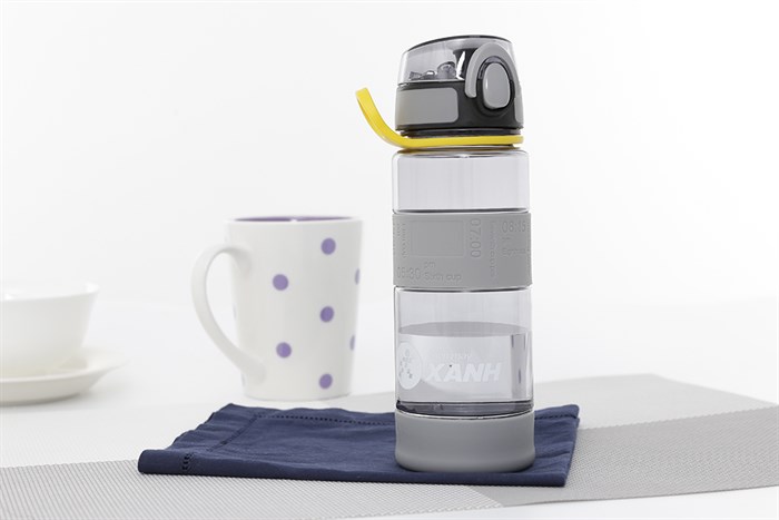 Bình đựng nước nhựa 470 ml DMX-PC003 Màu Xám