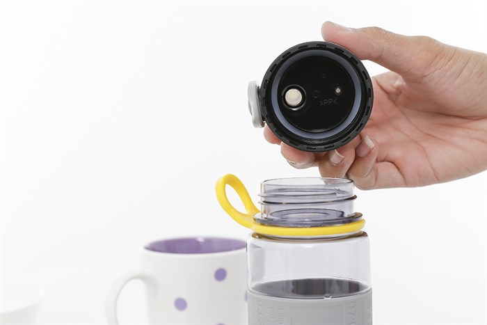 Bình đựng nước nhựa 470 ml DMX-PC003 Màu Xám