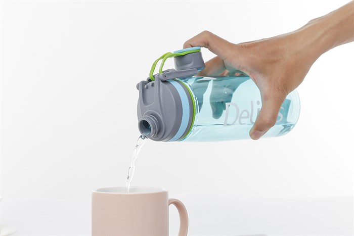 Bình đựng nước nhựa 850 ml Delites PC-005 Màu Xanh Dương