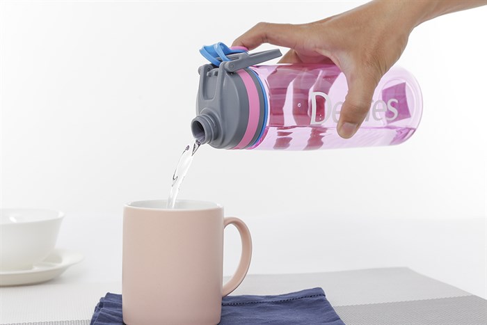 Bình đựng nước nhựa 850 ml Delites PC-005 Màu Hồng