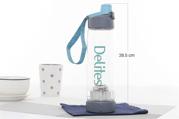 Bình đựng nước nhựa 900 ml Delites PC-006 Màu Xanh Dương