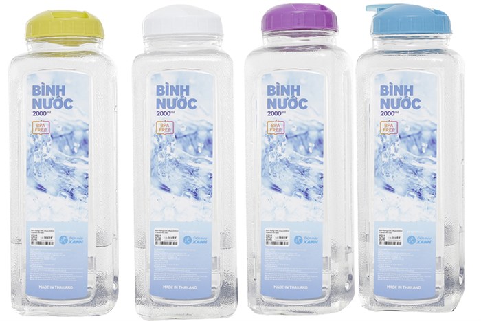 Bình đựng nước nhựa 2 lít Pioneer PET-003 Màu Trắng