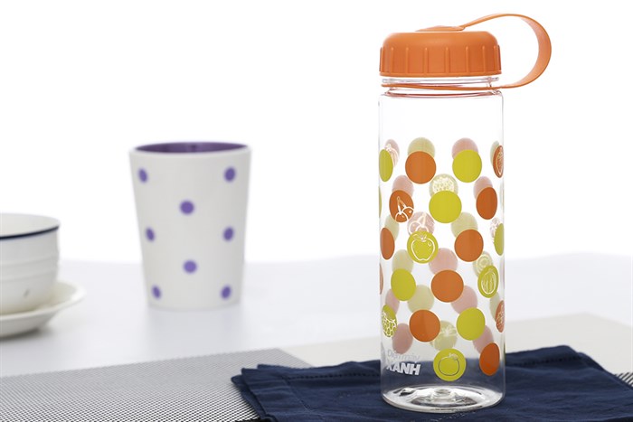 Bình đựng nước nhựa 575 ml Pioneer PP002 Màu Cam