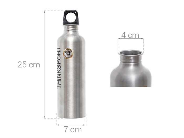 Bình đựng nước inox 750 ml DMX BG004 Màu Inox