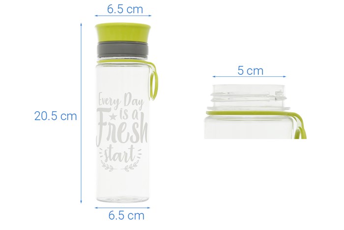 Bình đựng nước nhựa 575 ml Pioneer PP001A Màu Xanh lá