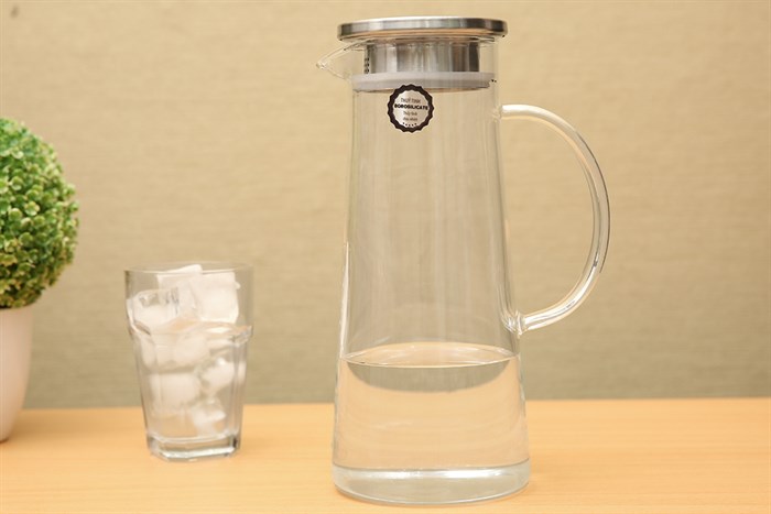 Bình đựng nước thủy tinh Borosilicate 1.3 lít DMX DLGPH27 Màu Trắng