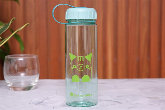 Bình đựng nước nhựa 575 ml BHX PNP3366E Màu Xanh lá